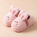 Chaussons Lapin Enfant en peluche – Rose