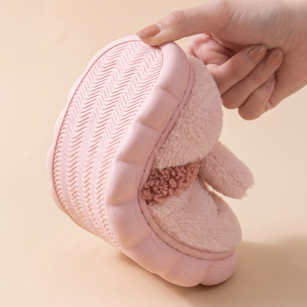 Semelle souple et antidérapante des chaussons Lapin Enfant