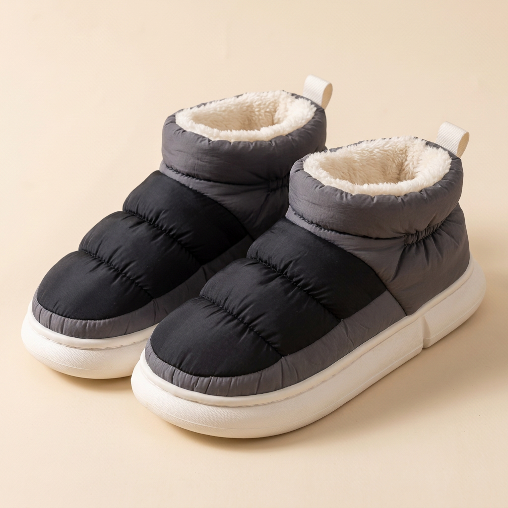 Bottillons Doudoune Homme fourrés – Noir